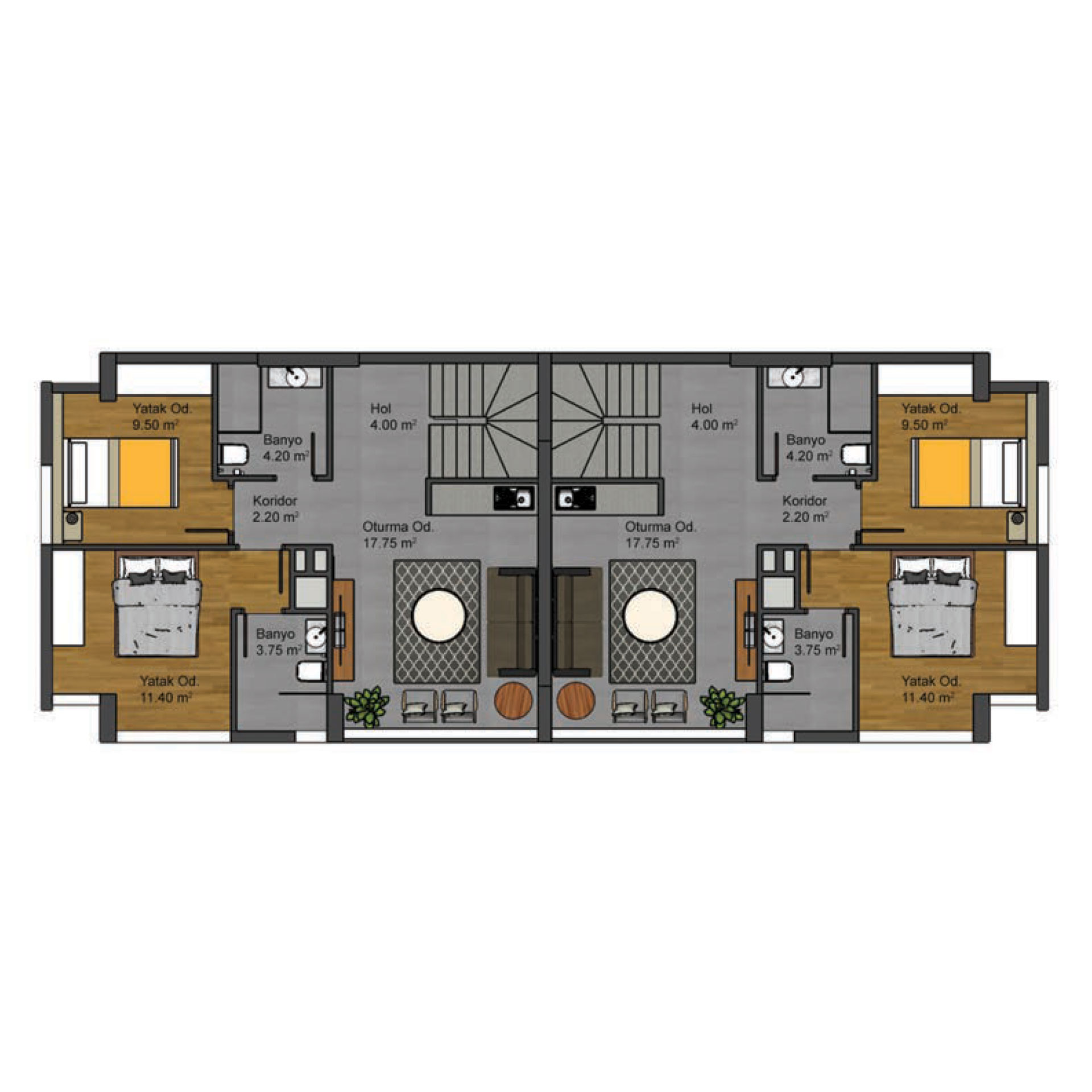 GARDEN DUPLEX / GARDEN FLOOR PLAN